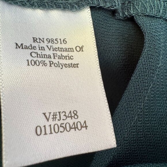 Coldwater Creek Womens Teal Back Zip Straight Leg Preppy Classic Dress Pants 16 - Picture 9 of 9